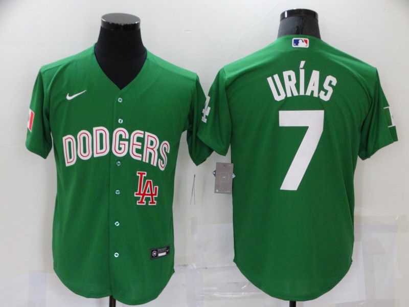 Men Los Angeles Dodgers #7 Urias Green Game Nike 2021 MLB Jersey->los angeles dodgers->MLB Jersey